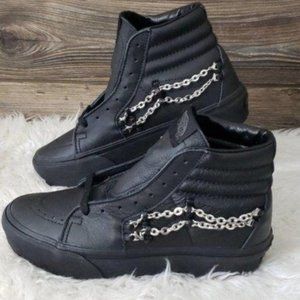 New Vans Sk8 Hi Platform 2.0 Chain Black Sneakers